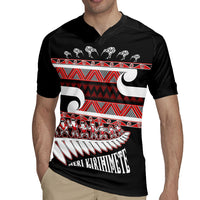 New Zealand Christmas Rugby Jersey Funny Santa Claus Haka Dance with Tukutuku