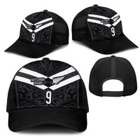 Custom Aotearoa Rugby Mesh Trucker Cap Maori Tribal Motifs Stripes-Sporty Style LT03 - Polynesian Pride