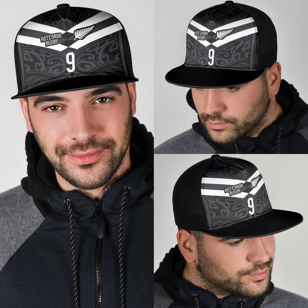 Custom Aotearoa Rugby Mesh Trucker Cap Maori Tribal Motifs Stripes-Sporty Style LT03 - Polynesian Pride