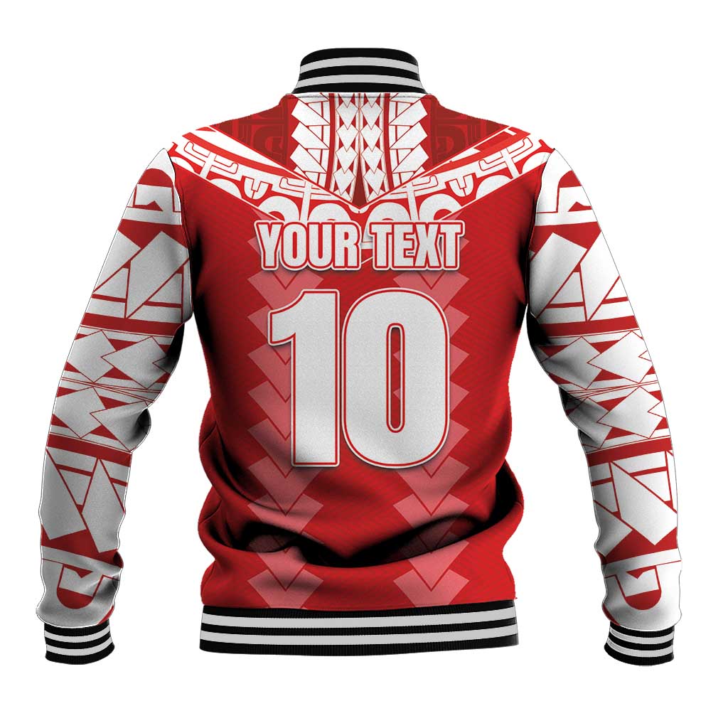 Custom Tahiti Football Polynesian Pattern Baseball Jacket LT03 - Polynesian Pride