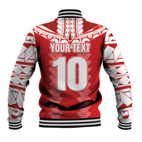 Custom Tahiti Football Polynesian Pattern Baseball Jacket LT03 - Polynesian Pride