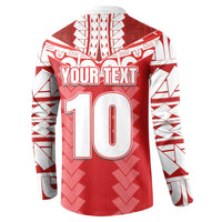 Custom Tahiti Football Polynesian Pattern Button Sweatshirt LT03 - Polynesian Pride