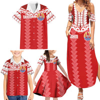 Custom Tahiti Football Polynesian Pattern Family Matching Summer Maxi Dress and Hawaiian Shirt LT03 - Polynesian Pride