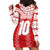 Custom Tahiti Football Polynesian Pattern Hoodie Dress