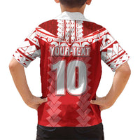 Custom Tahiti Football Polynesian Pattern Kid Hawaiian Shirt LT03 - Polynesian Pride