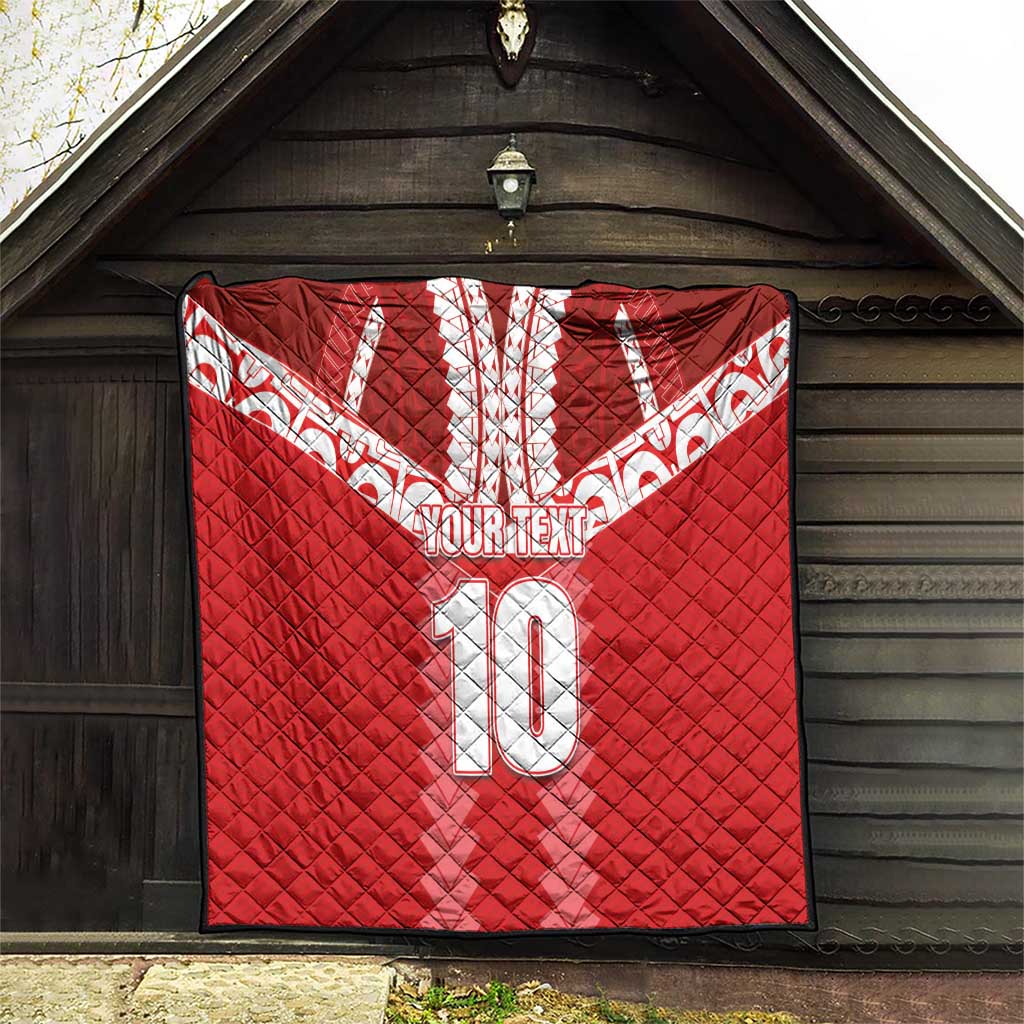 Custom Tahiti Football Polynesian Pattern Quilt LT03 - Polynesian Pride