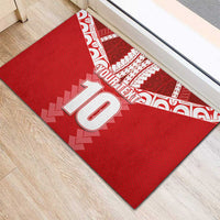 Custom Tahiti Football Polynesian Pattern Rubber Doormat LT03 - Polynesian Pride