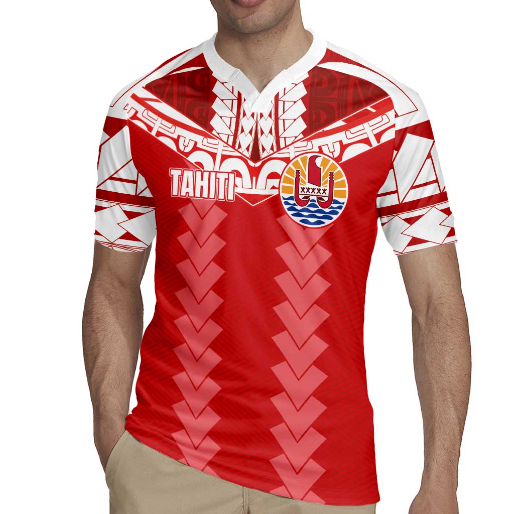 Custom Tahiti Football Polynesian Pattern Rugby Jersey LT03 - Polynesian Pride