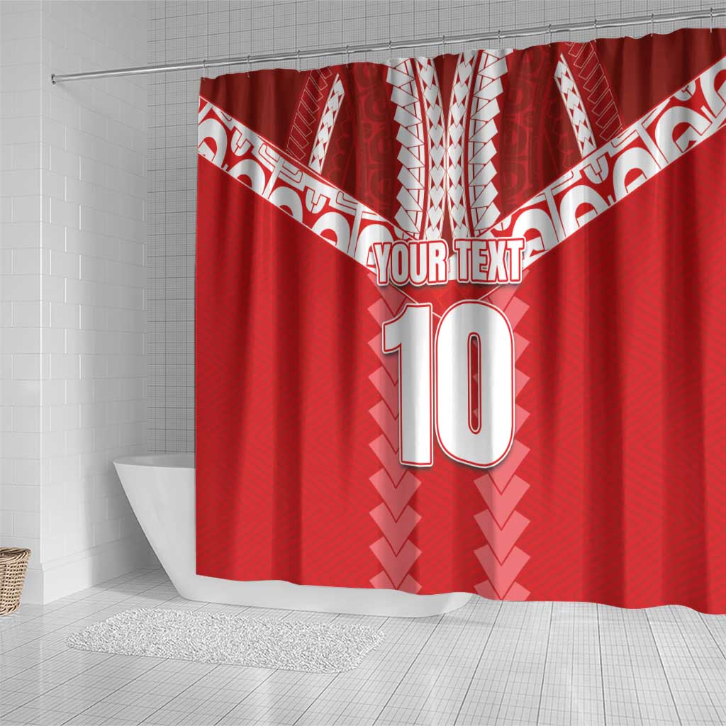 Custom Tahiti Football Polynesian Pattern Shower Curtain LT03 - Polynesian Pride