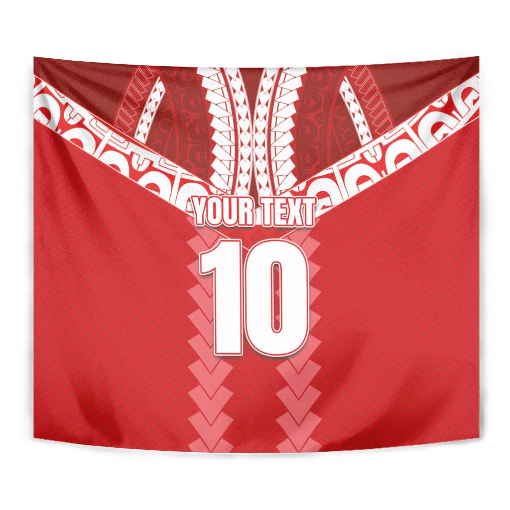 Custom Tahiti Football Polynesian Pattern Tapestry