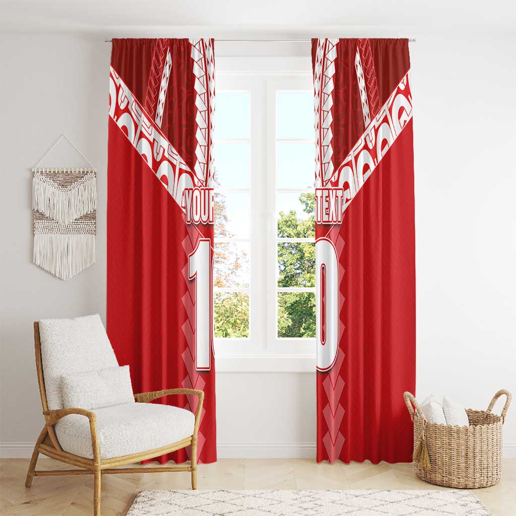 Custom Tahiti Football Polynesian Pattern Window Curtain