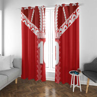 Custom Tahiti Football Polynesian Pattern Window Curtain