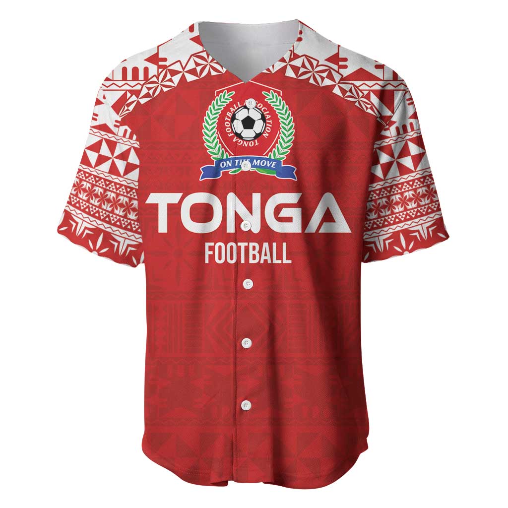 Custom Tonga Football Ngatu Tribal Tattoo Baseball Jersey