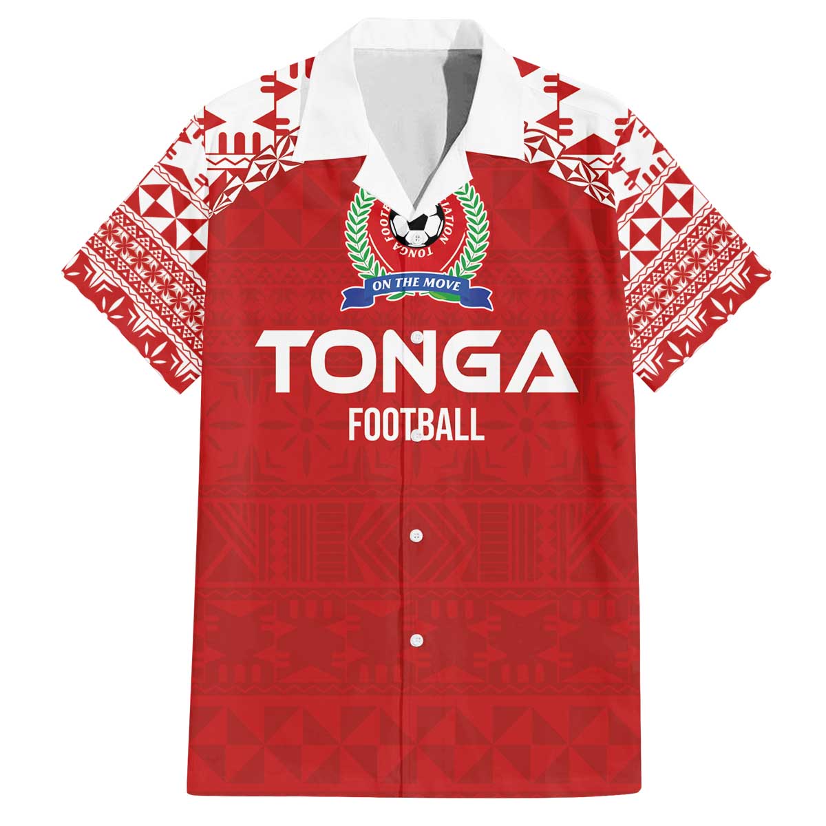 Custom Tonga Football Ngatu Tribal Tattoo Family Matching Puletasi and Hawaiian Shirt
