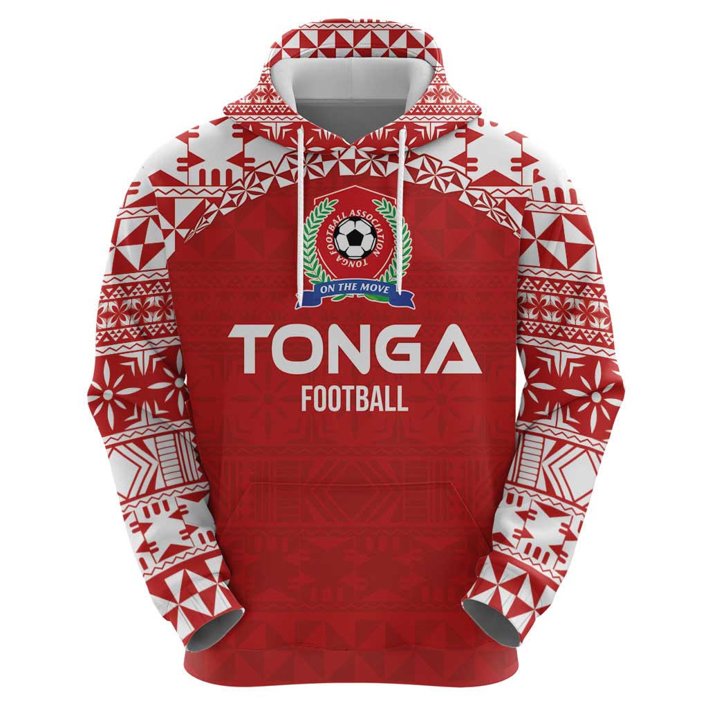 Custom Tonga Football Ngatu Tribal Tattoo Hoodie