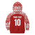 Custom Tonga Football Ngatu Tribal Tattoo Kid Hoodie