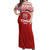 Custom Tonga Football Ngatu Tribal Tattoo Off Shoulder Maxi Dress