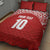 Custom Tonga Football Ngatu Tribal Tattoo Quilt Bed Set