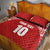 Custom Tonga Football Ngatu Tribal Tattoo Quilt Bed Set