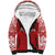 Custom Tonga Football Ngatu Tribal Tattoo Sherpa Hoodie