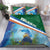 Marshall Islands Kwajalein Atoll Bedding Set Polynesian Pattern and Undersea Animals