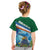 Marshall Islands Kwajalein Atoll Kid T Shirt Polynesian Pattern and Undersea Animals