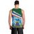 Marshall Islands Kwajalein Atoll Men Tank Top Polynesian Pattern and Undersea Animals