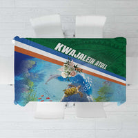 Marshall Islands Kwajalein Atoll Tablecloth Polynesian Pattern and Undersea Animals LT03 Blue - Polynesian Pride