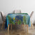 Marshall Islands Kwajalein Atoll Tablecloth Polynesian Pattern and Undersea Animals