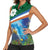 Marshall Islands Kwajalein Atoll Women Sleeveless Polo Shirt Polynesian Pattern and Undersea Animals