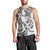 New Zealand Gecko Maori Art Tattoo Men Tank Top White Color