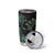 New Zealand Gecko Maori Art Tattoo Tumbler Cup Paua Shell Mode with Silver Fern Pattern