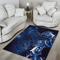 New Zealand Gecko Maori Art Tattoo Area Rug Matariki Mode LT03 - Polynesian Pride