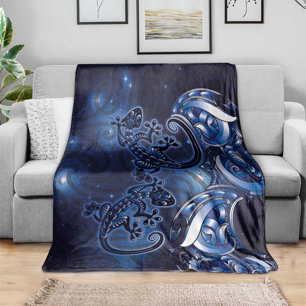 New Zealand Gecko Maori Art Tattoo Blanket Matariki Mode LT03 - Polynesian Pride