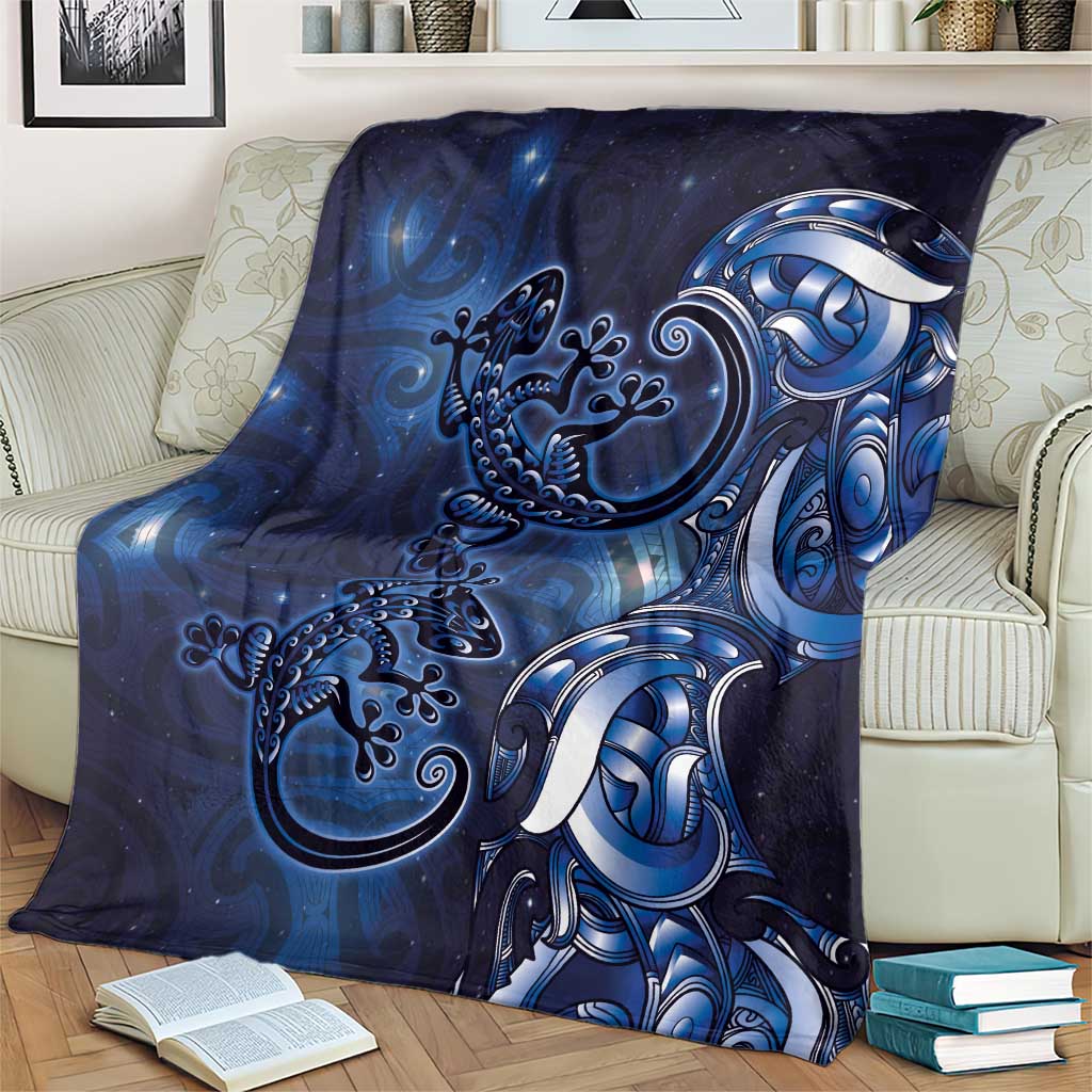 New Zealand Gecko Maori Art Tattoo Blanket Matariki Mode LT03 - Polynesian Pride