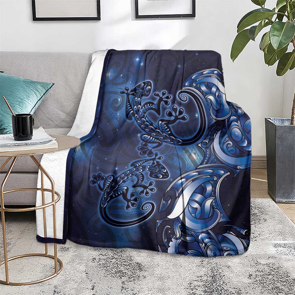 New Zealand Gecko Maori Art Tattoo Blanket Matariki Mode LT03 - Polynesian Pride