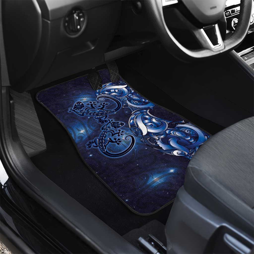 New Zealand Gecko Maori Art Tattoo Car Mats Matariki Mode LT03 - Polynesian Pride