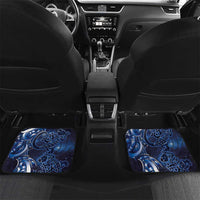 New Zealand Gecko Maori Art Tattoo Car Mats Matariki Mode LT03 Set 2pcs - Back Blue - Polynesian Pride