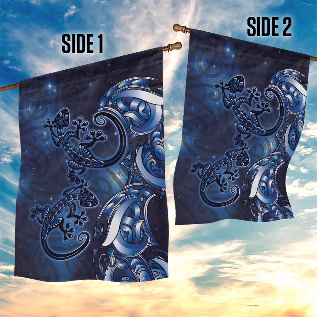 New Zealand Gecko Maori Art Tattoo Garden Flag Matariki Mode