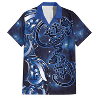 New Zealand Gecko Maori Art Tattoo Hawaiian Shirt Matariki Mode LT03 Blue - Polynesian Pride