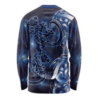 New Zealand Gecko Maori Art Tattoo Long Sleeve Shirt Matariki Mode LT03 - Polynesian Pride