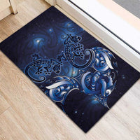 New Zealand Gecko Maori Art Tattoo Rubber Doormat Matariki Mode LT03 - Polynesian Pride