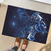 New Zealand Gecko Maori Art Tattoo Rubber Doormat Matariki Mode LT03 - Polynesian Pride
