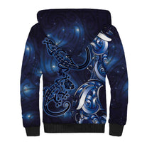 New Zealand Gecko Maori Art Tattoo Sherpa Hoodie Matariki Mode LT03 - Polynesian Pride