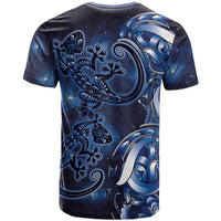 New Zealand Gecko Maori Art Tattoo T Shirt Matariki Mode LT03 - Polynesian Pride