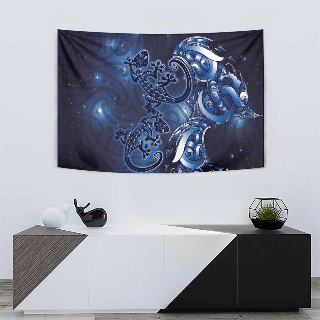 New Zealand Gecko Maori Art Tattoo Tapestry Matariki Mode LT03 - Polynesian Pride