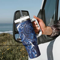 New Zealand Gecko Maori Art Tattoo Tumbler With Handle Matariki Mode LT03 - Polynesian Pride