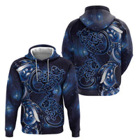 New Zealand Gecko Maori Art Tattoo Zip Hoodie Matariki Mode LT03 - Polynesian Pride