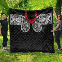 Samoan Traditional Art Tattoos Quilt Tatau Tribal Motifs with Ula Fala Black - Polynesian Pride