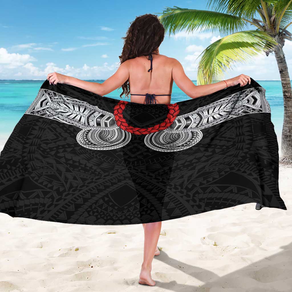 Samoan Traditional Art Tattoos Sarong Tatau Tribal Motifs with Ula Fala Black - Polynesian Pride